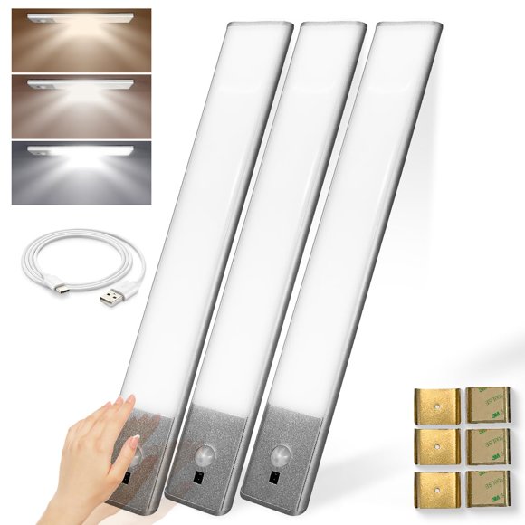 Luces Bajo Gabinete VYANLIGHT Inalámbricas con Sensor de Movimiento Paquete de 3