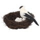 thumbnail image 3 of Naturaleza Artificial Con Huevos Jaula Decorativa Para Pájaros Para Bodas Blanco, 3 of 5