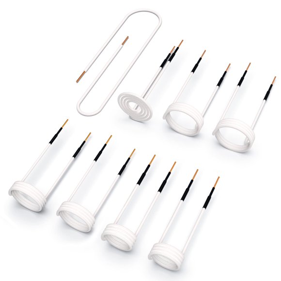Kit de bobina calefactora por inducción Ajee, 8 piezas con diferentes longitudes