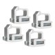 thumbnail image 4 of Abrazaderas De Montaje De Aluminio Resistente Para Chevy More Pick-up Truck Silver 4 Piezas, 4 of 5