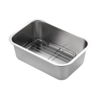 Bothyi - Bandeja Para Horno Con Rejilla Para Filtrar Aceite, Rectangular, Para Hoteles, 32 X 22 X 10 Cm