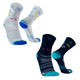 thumbnail image 1 of Calcetines deportivos para correr ciclismo trail senderismo tenis y padel de compresión para hombre y mujer 2 pares, 1 of 3