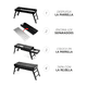 thumbnail image 3 of Parrilla De Carbón Portátil Plegable Acero Inoxidable Color Negro, 3 of 3