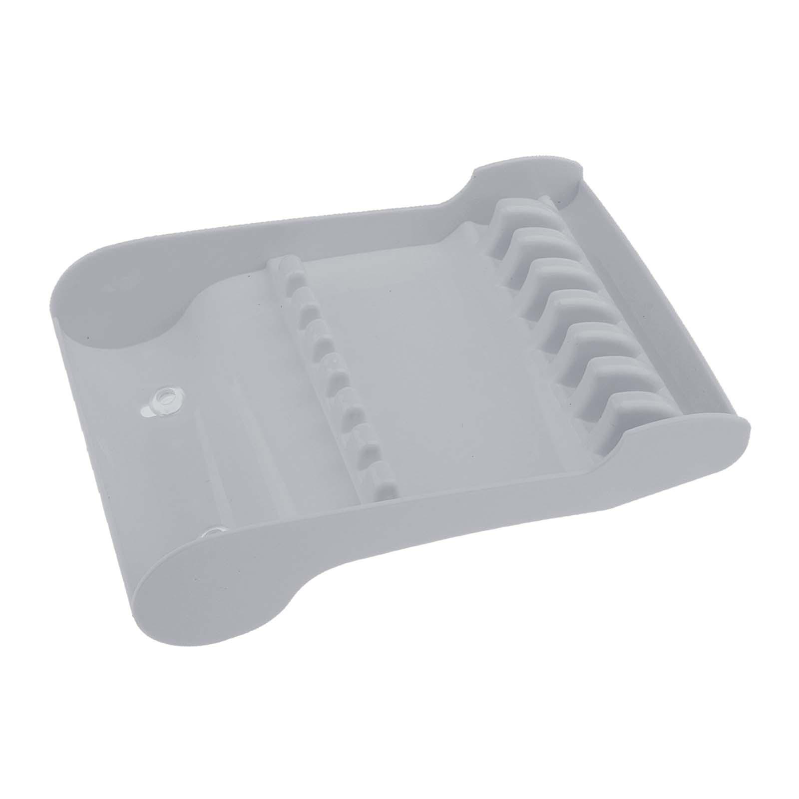 Magideal - Peluquería Shear Holder Organizador Soporte Cosmético Pinzas Para El Cabello Contenedor De Gran Capacidad Peluquería Tijeras Estante De Almacenamiento Gris Claro