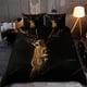 thumbnail image 1 of Deer Portrait Blackding Quilt Duvet Cover Set Home Textiles Queen Double3-Piece Bedding Set, 1 of 5