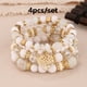thumbnail image 1 of Heart Charm Beads Layered Bracelet Set Pompomia Bracelet Charm Vintage Jewelry Valentine's Day Gift, 1 of 5