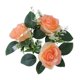 thumbnail image 1 of Velas De Rosas Artificiales Aros Redondas 23cm Para Centros De Mesa Ventana Amarillo Frio, 1 of 1