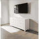 thumbnail image 2 of Cómoda Premium de Palillaje Mueble de Dormitorio - Blanco - 180x40x90 cm, 2 of 3
