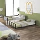 thumbnail image 2 of Metal Twin over Twin Bunk Bed with Vent Board/ Heavy-duty Sturdy Metal/ Noise Reduced/ Safety Guardrail/ CPC Certified, 2 of 3