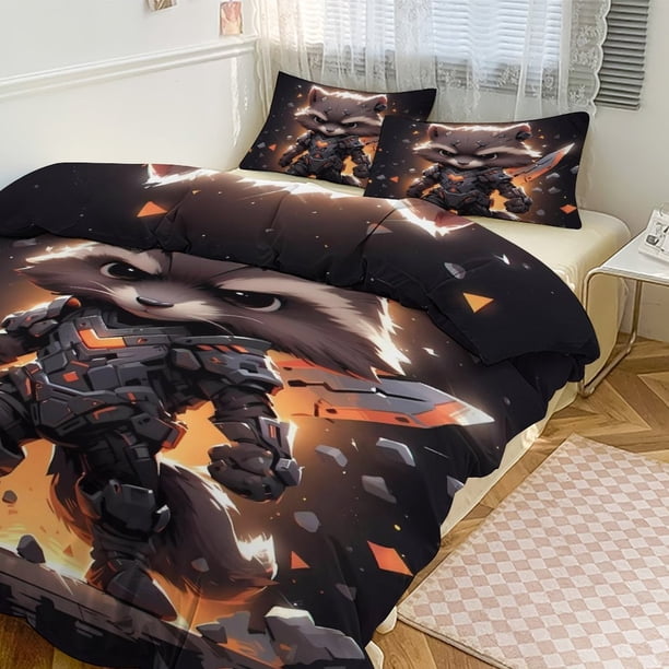 Avengers Team 3 Piece Boys Bedding Sets- Includes 1Duvet Cover &2 Pillow Shams Bed Sheets