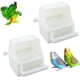 thumbnail image 1 of Comedero para pájaros DQITJ, jaula que no ensucia, para colgar comida y agua, 2 unidades, 1 of 3