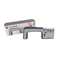 Homewell - Afilador De Tijeras Y Cuchillos Gris 22X6X9Cm