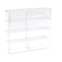 Magideal - Estuche De Exposición Para Modelos De Coches, Cajas De Exhibición Para Modelos De Coches De Juguete, Escaparate De Encimera A Escala 1/64, Organizador Claro