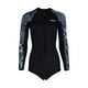 thumbnail image 3 of Traje De Neopreno Corto Para Mujer, Traje De Ba?o Resistente Al Agua Con Cremallera Frontal, Ropa De Playa, Negro XXL, 3 of 5