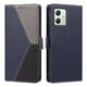 thumbnail image 4 of Funda Cartera Tricolor para Motorola Moto G14 con Soporte, Azul Oscuro, 4 of 6