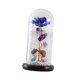 thumbnail image 2 of Lámpara LED Rosa De Flores Artificiales En Un Ramo De Cúpula De Cristal Para Decoración Del Hogar Violeta, 2 of 5