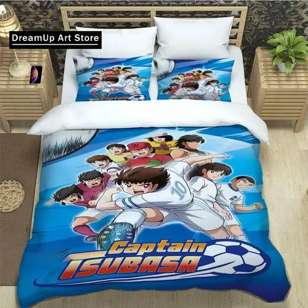 NewC-CAPTAIN TSUBASA Bedding Sets Duvet Cover Set With Pillowcase Bedclothes Bed Linen Home Textiles
