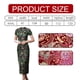 thumbnail image 4 of Vestido cheongsam de diez hebillas, desfile de ropa, verano, largo, etiqueta, corte entallado, 4 of 5