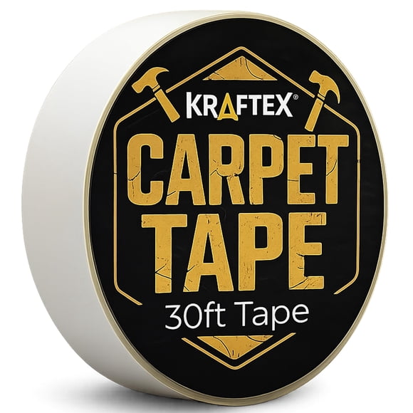 Cinta para alfombras Kraftex de doble cara 9 m x 1,8 cm, alta resistencia