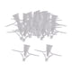 thumbnail image 4 of 100x Tapones De Cartón Yeso Tornillos Hardware Anclaje De Paneles De Yeso Para Instalación De Lámparas Blanco, 4 of 5
