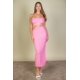 thumbnail image 1 of Conjunto de Top con Tirantes Cruzados y Falda Midi con Abertura Lateral, 1 of 5