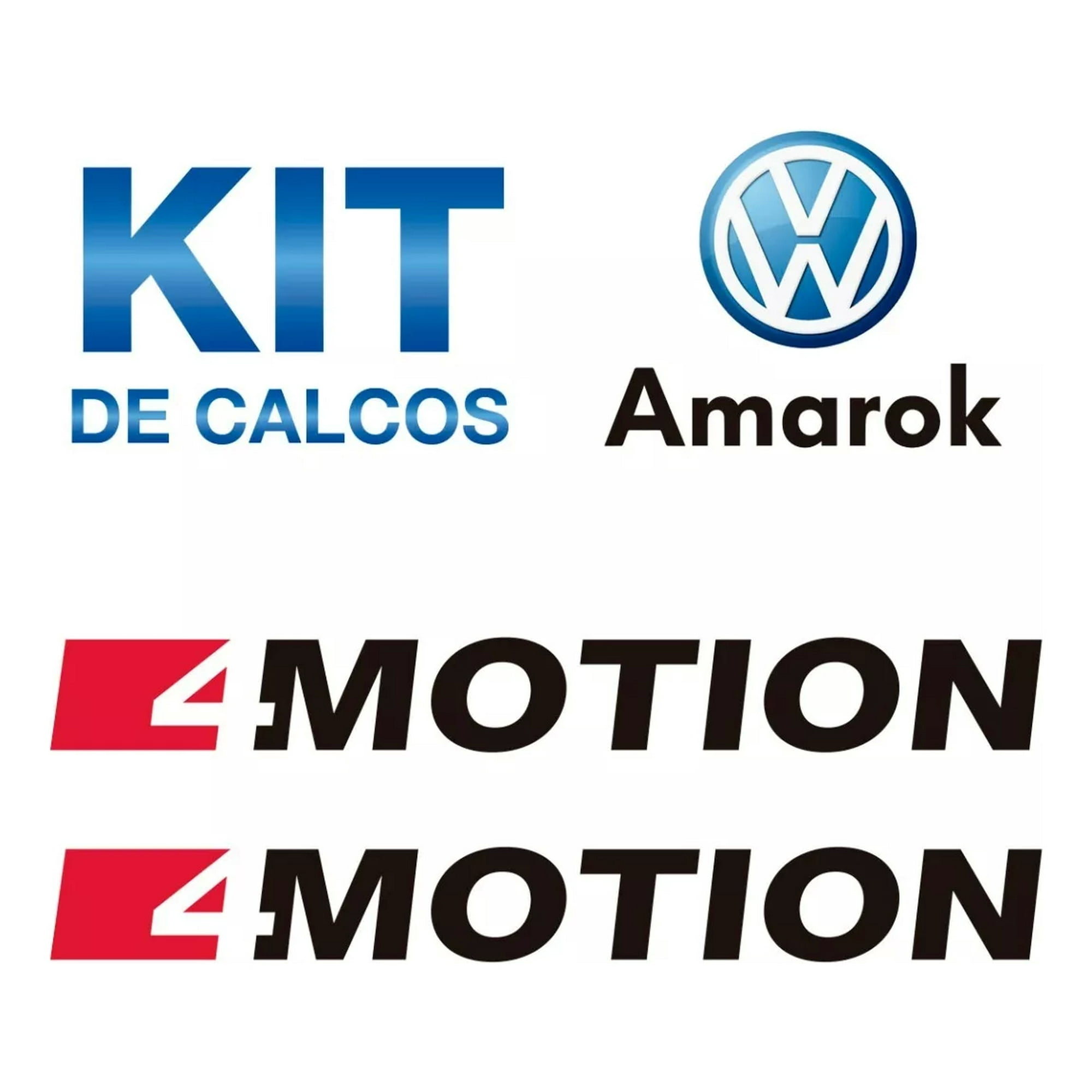 Rienda Libre - Sticker 4motion Volkswagen Traccion Inteligente (par)