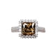thumbnail image 1 of Anillos de Boda de Moissanita Champán Brillante de 3 Quilates para Mujer Anillo de Diamante Creado en Laboratorio de Plata Esterlina S925 Aniversario Promesa Moda Lujo Adecuado para Uso Diario, 1 of 7