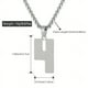 thumbnail image 4 of 1pc Stylish Stainless Steel Men's Athletes Number Pendant Necklace - Perfect for Baseball, Basketball, and Football Teams - Long Chain Necklace with Sports Number - Ideal Gift for Boys, 4 of 5