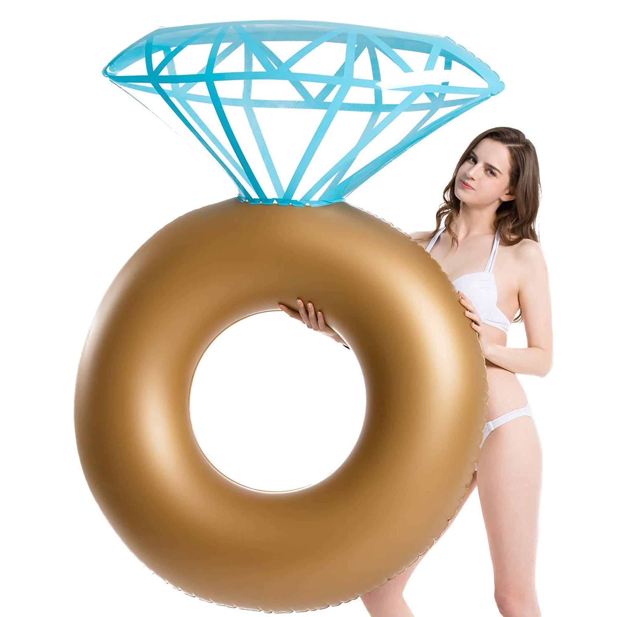 Anillo Inflable De Diamantes Jasonwell Con Forma De Flotador Para Piscina Para Adultos Y Niños