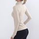 thumbnail image 5 of Ropa deportiva blanca de manga larga para mujer, ropa deportiva para correr, ropa de yoga, 5 of 6