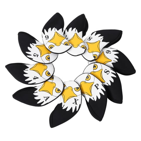 Ioensy - 10X Golf Iron Headcovers Set Golf Club Head Covers Protección Ligero