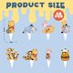 thumbnail image 2 of Topers para cupcakes CORODER de 48 piezas con ositos para fiesta, 2 of 5