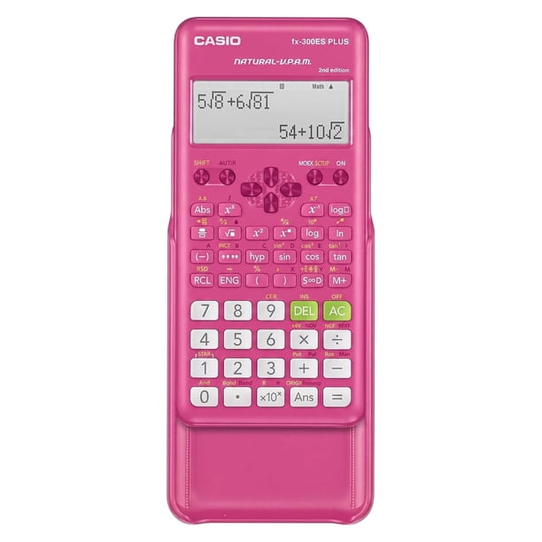 Calculadora científica Casio FX-300ESPLS rosa