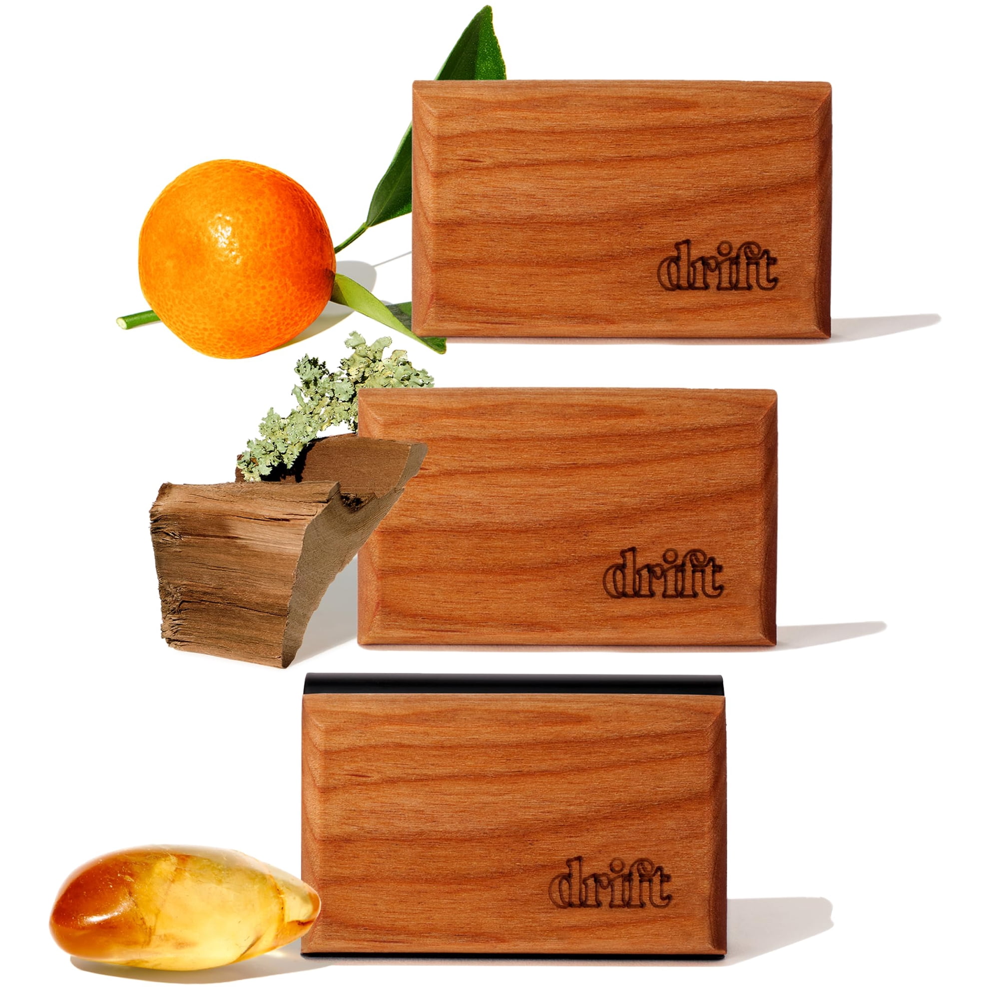 Kit De Inicio Para Ambientadores De Coche, Desodorante Drift Wood, Paquete De 3
