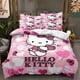 thumbnail image 1 of Sanrio Hello Kitty Home Bedding SetChildren's Adult Bed Pillow Cover Quilt Cover Three Piece Set Full Size Bed Sheets, 1 of 5