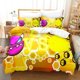 thumbnail image 2 of Angry Geometry Dash Bedding Set Single Twin Full Queen King Size Bed Set Aldult Kid Bedroom Duvetcover Sets 3D Print New 2022, 2 of 5