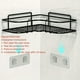 thumbnail image 2 of 1pc Bathroom Kitchen Punch Corner Frame, Shower Shelf, Wrought Iron Shampoo Storage Rack Holder With Suction Cup, Bathroom Accessories, 2 of 4