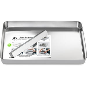 Bandeja Higiénica Yangbaga De Acero Inoxidable Reutilizable Para Mascotas