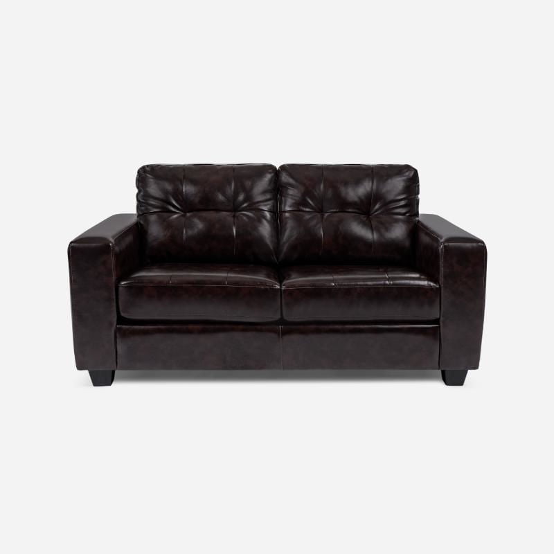 Rosen - Sofá Mira 2 Cuerpos Pu Bitono Café
