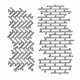 thumbnail image 1 of Troquel de corte HGSALK de metal, 2 piezas, rejilla irregular tipo pared de ladrillo, 1 of 6