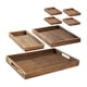thumbnail image 2 of 7 bandejas de madera para servir, bandeja de almacenamiento para el hogar con asa, bandeja para café, té, sofá cama, encimera, cena, decoración del, 2 of 5