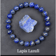 thumbnail image 3 of Pulsera lapislazuli original piedra sabiduría protección #5, 3 of 3