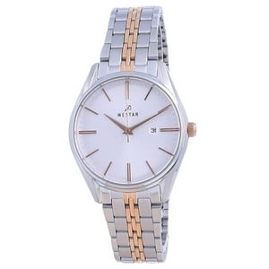 Reloj Westar Silver Dial Two Tone Stainless Steel Quartz 40210 Spn 607 Women'S Watch