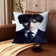 thumbnail image 1 of SUNOO Exquisite Suit Portrait Theme Printed Pillow Cover | Soft and Comfortable, 1 of 5