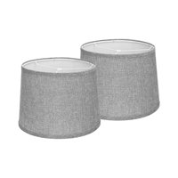 Magideal - 2 Uds Lámpara De Mesa Pantalla Simple Aplique De Pared Cubierta De Luz Colgante Pantalla De Luz Para Cocina Hogar Oficina Restaurante Decoración De Gris