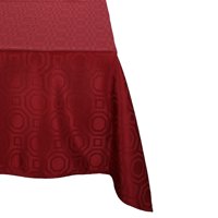 Sueno Blanco - Mantel Cuadrado Geometrico Burdeo 150X150