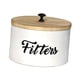thumbnail image 2 of Soporte Para Filtro De Café De Estilo Rústico, Recipiente Para Almacenar Alimentos, Tarro Para Té Y Café, Color Blanco, 2 of 3