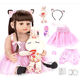 thumbnail image 2 of Muñeca Reborn Realista 55cm De Silicona  Con Accesorios, 2 of 8