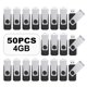 thumbnail image 1 of Unidad flash USB TOPESEL de 4 GB (paquete de 50), lápiz de memoria giratorio, 1 of 9