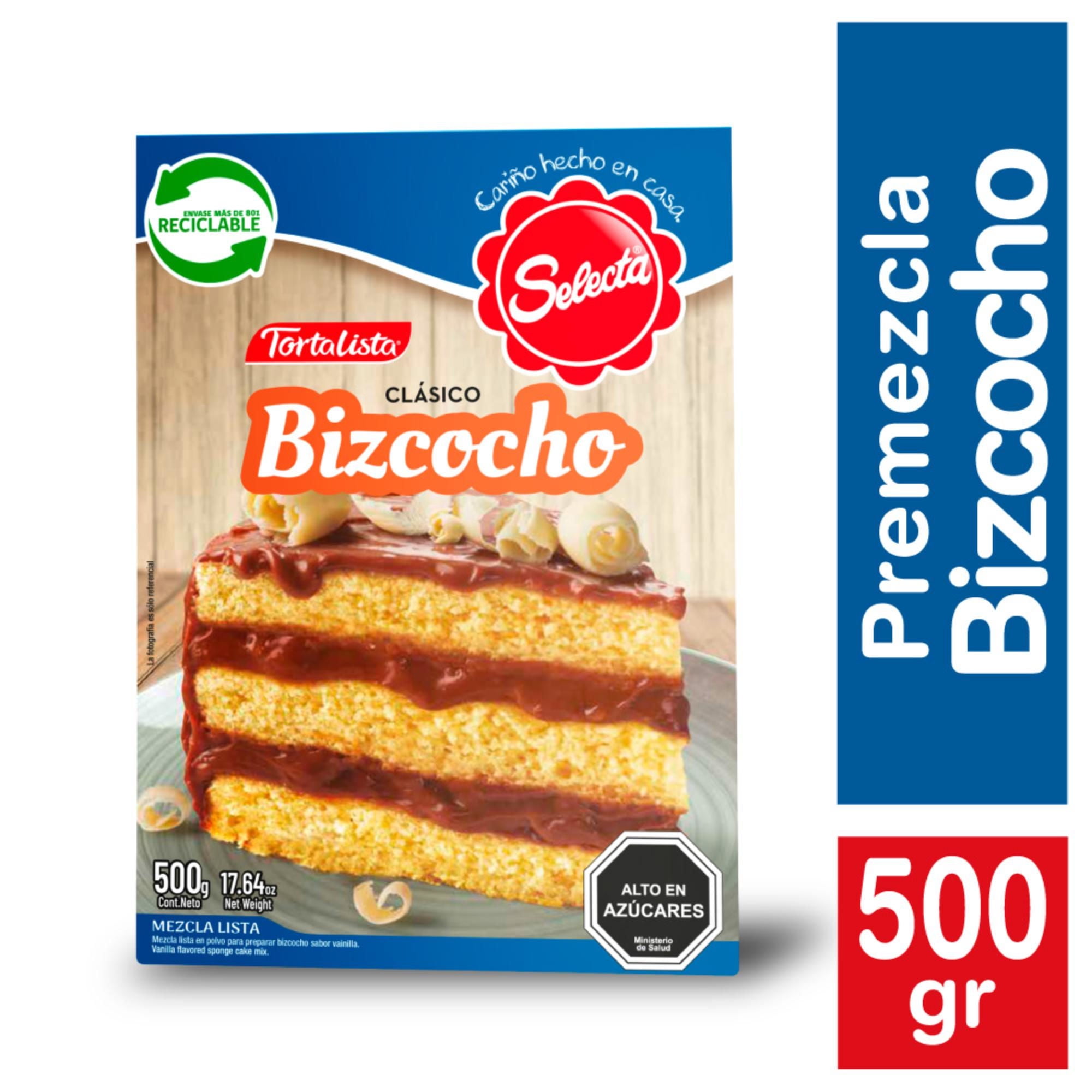 Premezcla Tortalista Bizcocho Vainilla Caja 500 g Selecta